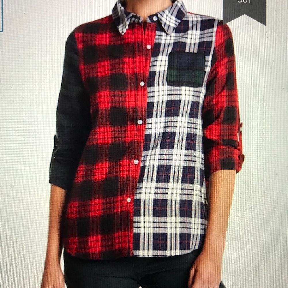 *Host Pick* NWT After Market Plaid Button Shirt - Picture 3 of 7